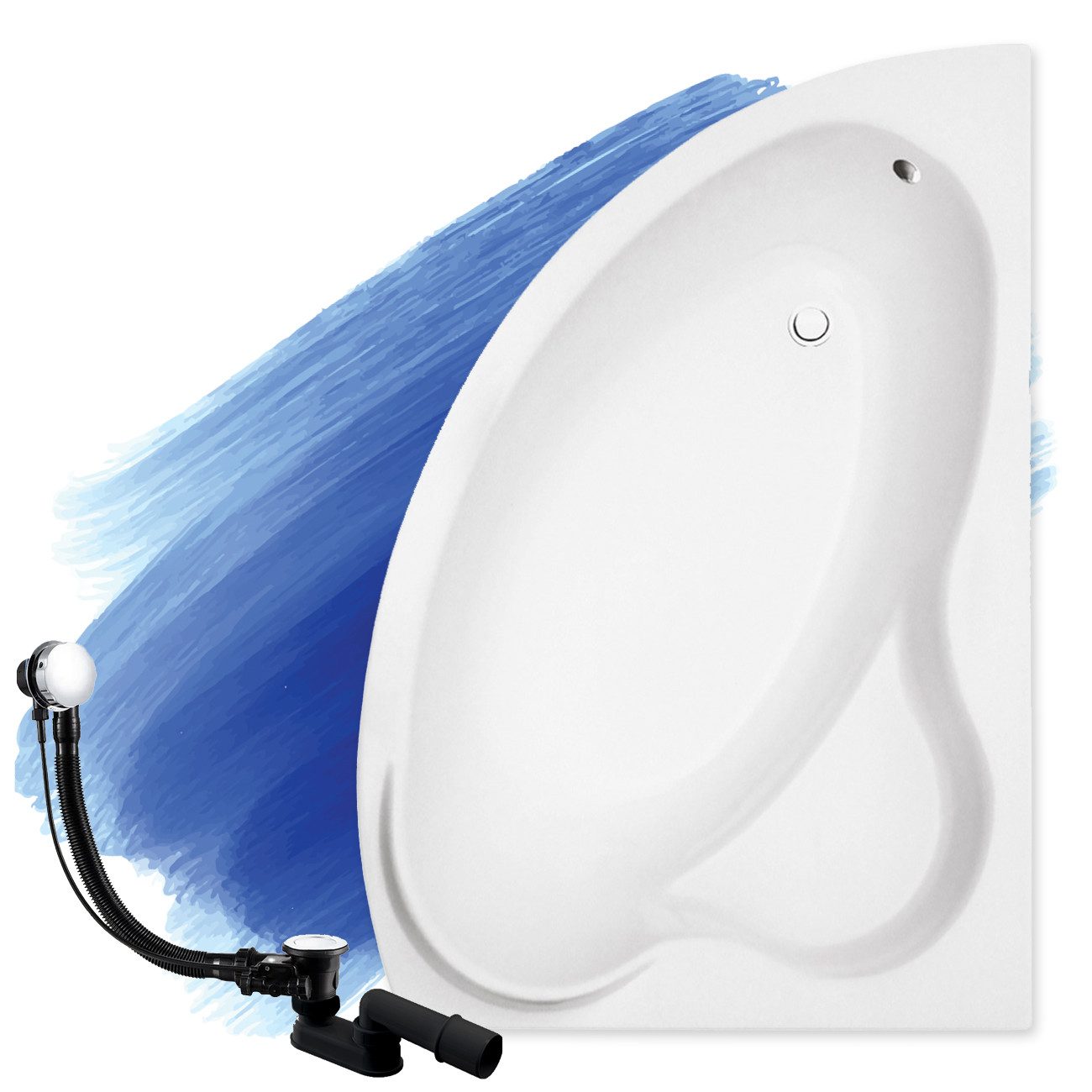 KOLMAN Badewanne Eckbadewanne Ada 140x90, (Links/Rechts), günstig online kaufen