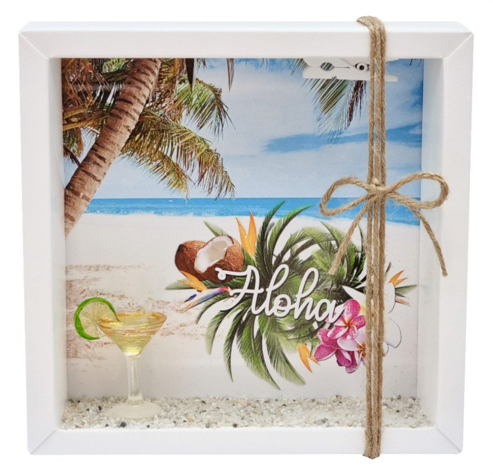 ZauberDeko Geschenkbox Geldgeschenk Verpackung Hawaii Urlaub Flitterwochen Cocktail