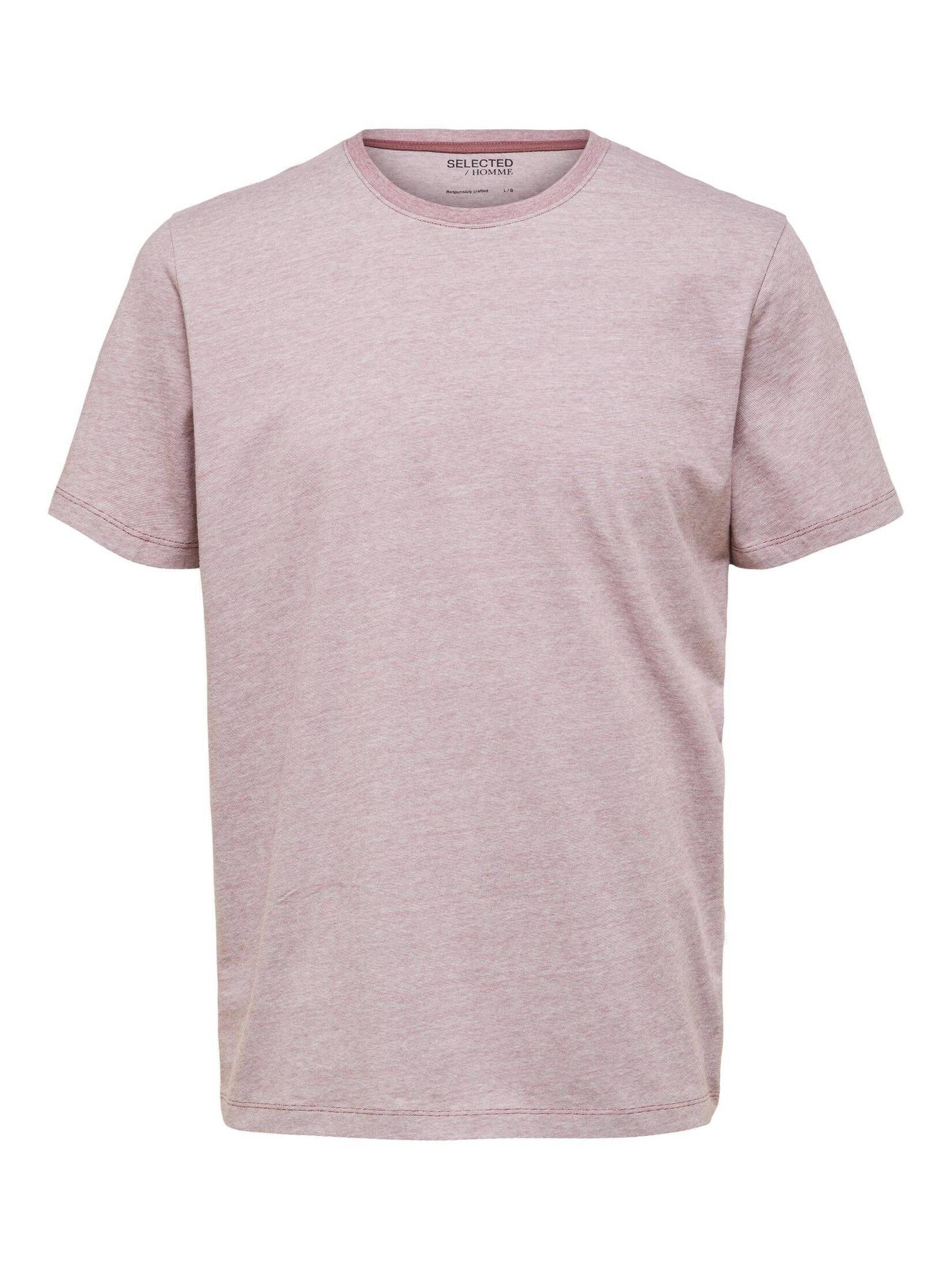 (1-tlg) braun T-Shirt (25) T-Shirt Herren SELECTED HOMME