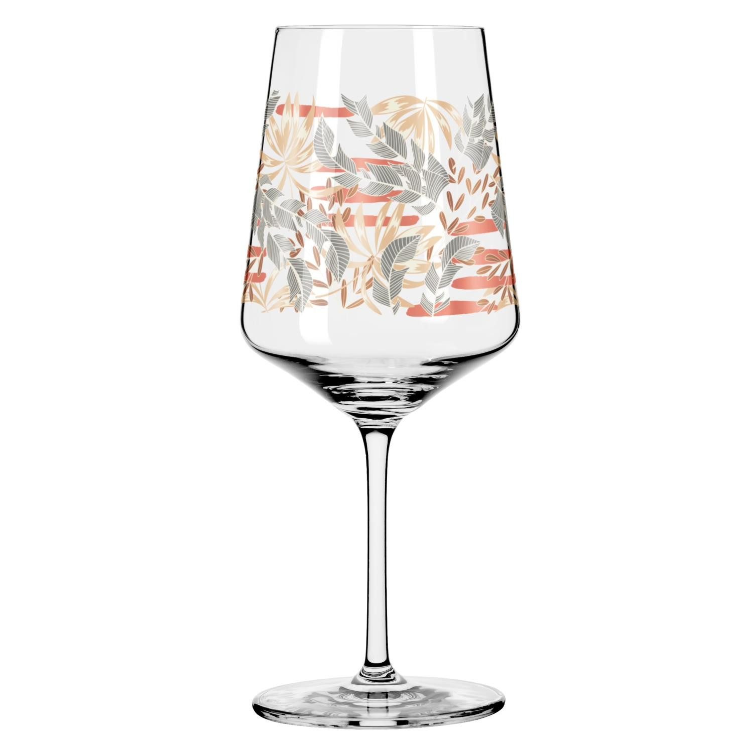Ritzenhoff Aperitifglas Sommerrausch, Glas, Spülmaschinengeeignet, Mehrfarbig, Motiv: Blätter & Zweige