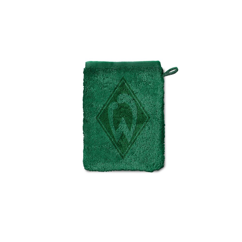 Werder Bremen Handtuch SV Werder Bremen GOTS Waschhandschuh Raute