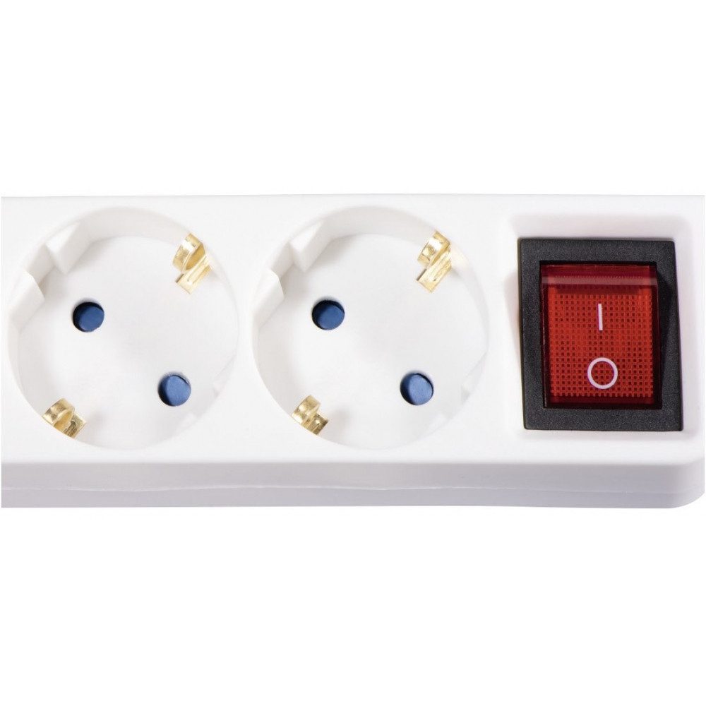 Hama Hama Steckdosenleiste mit Schalter - 1,4m Verl. Audio- & Video-Adapter Steckdosenleiste zu Steckdosenleiste