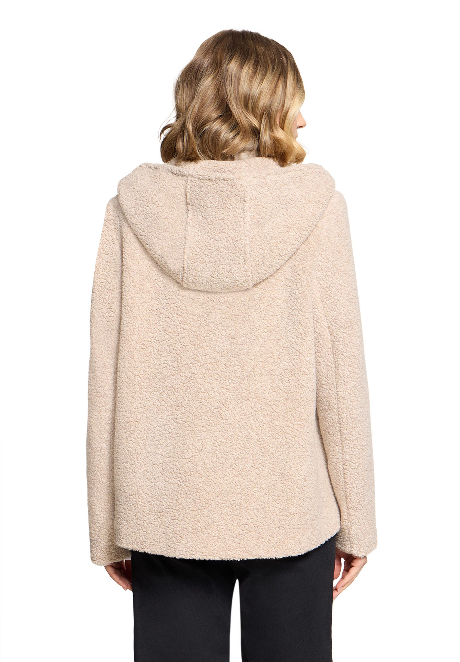 Gil Bret Wolljacke Fleecejacke mit Kapuze und Knopfverschluss