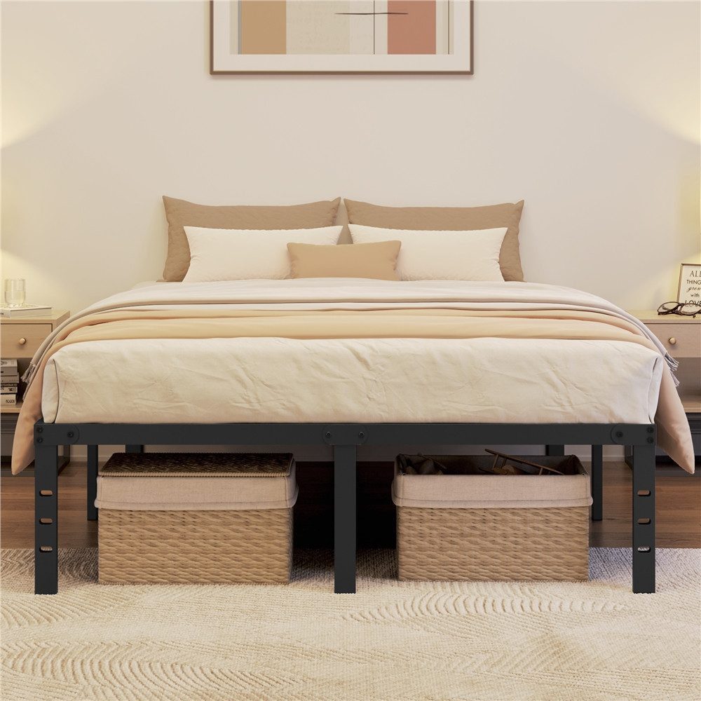 Yaheetech Metallbett 90x190/90x200/140x200/160x200 cm, Bettrahmen 36/41 cm günstig online kaufen