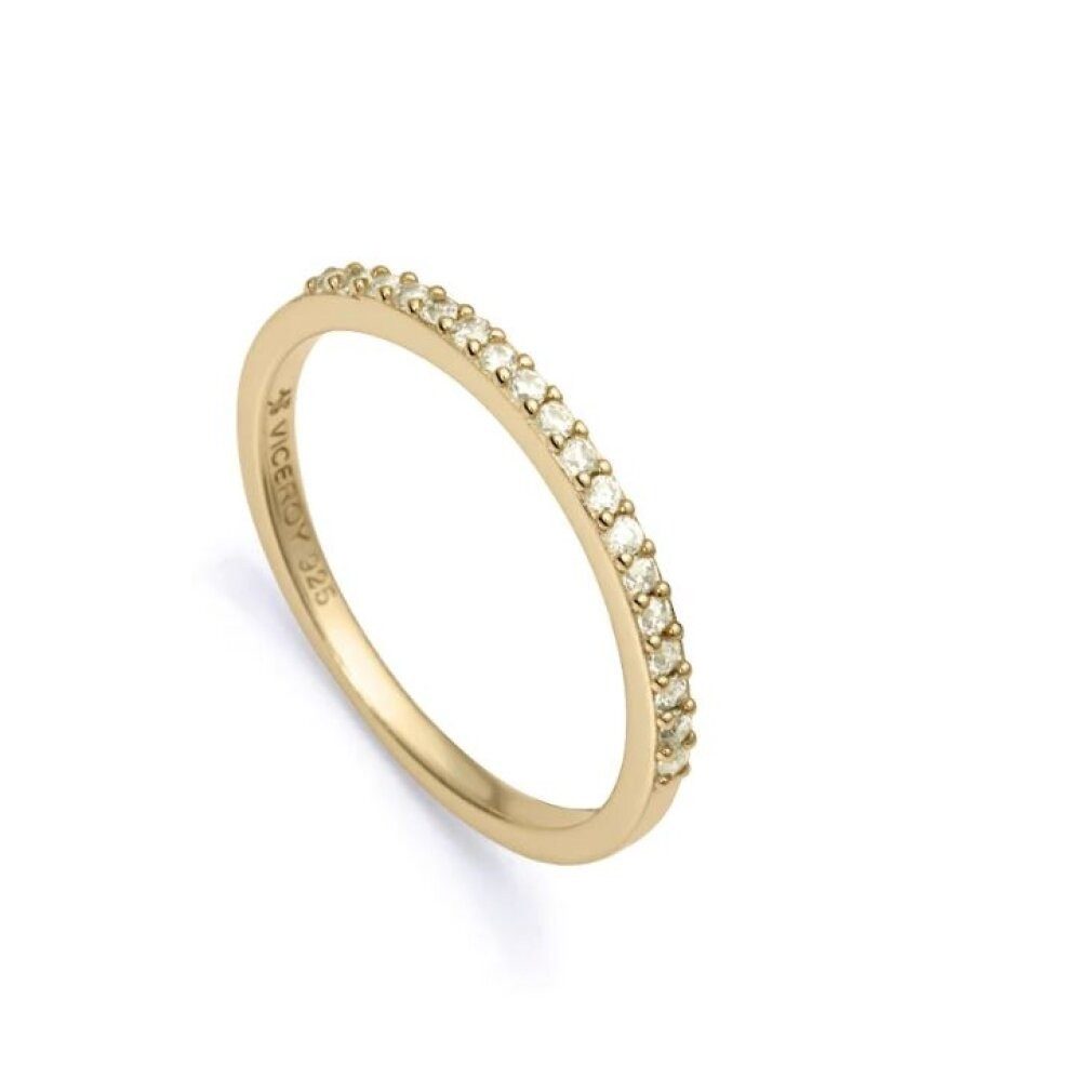 Viceroy Fingerring Vergoldeter Ring Clasica mit Zirkonen 50 mm
