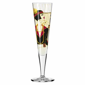 Ritzenhoff Champagnerglas Goldnacht 027, Kristallglas