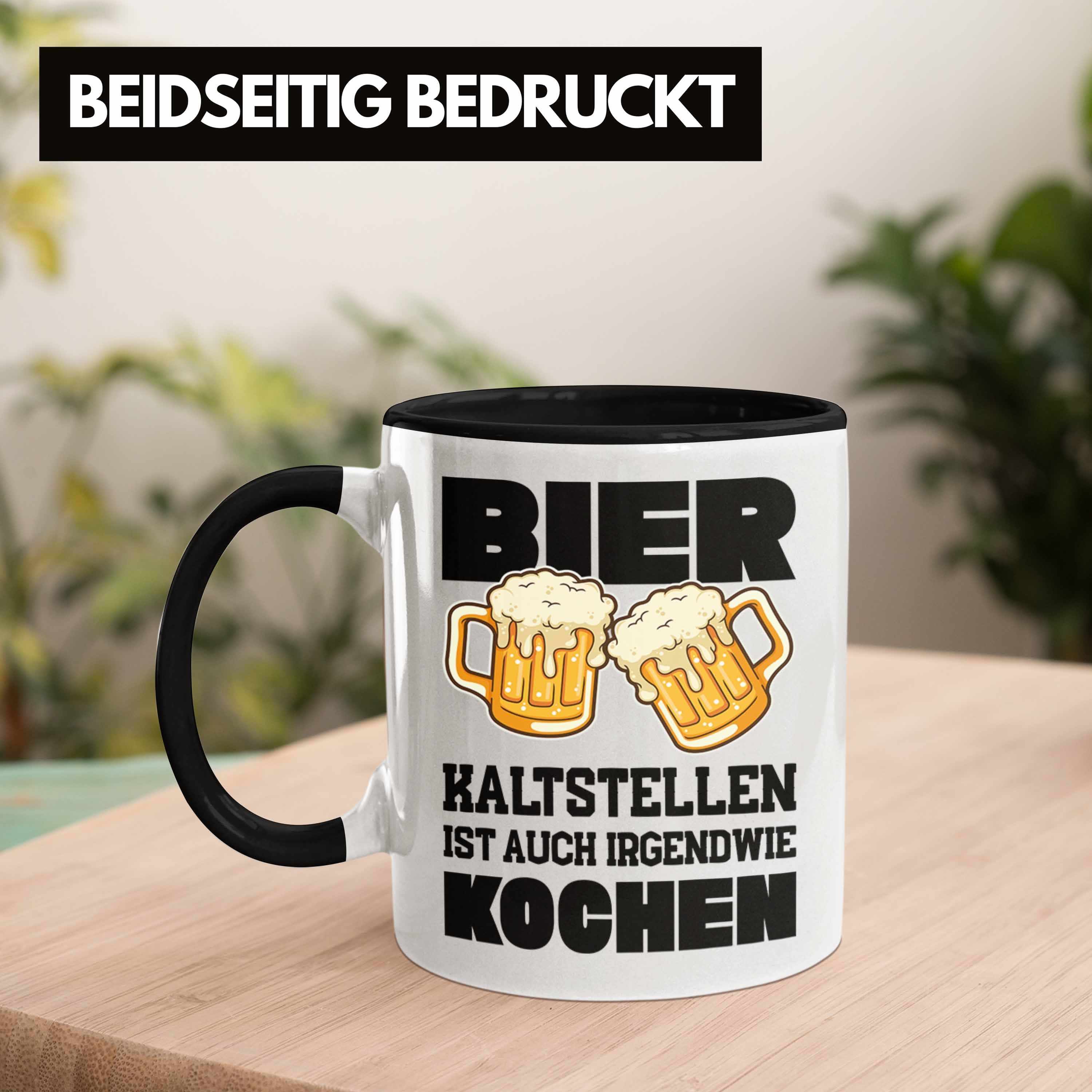 Männer Party Lustiger Vater Lustiger Tasse Tasse Trendation - Saufen Bier Spruch Schwarz Trendation Spruch