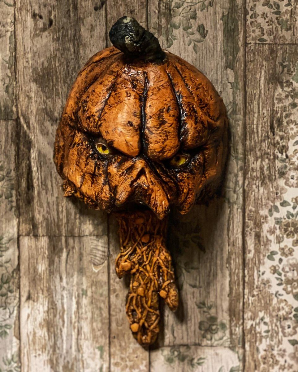 Horror-Shop Dekofigur Horror Pumpkin Wandbild mit Bewegung