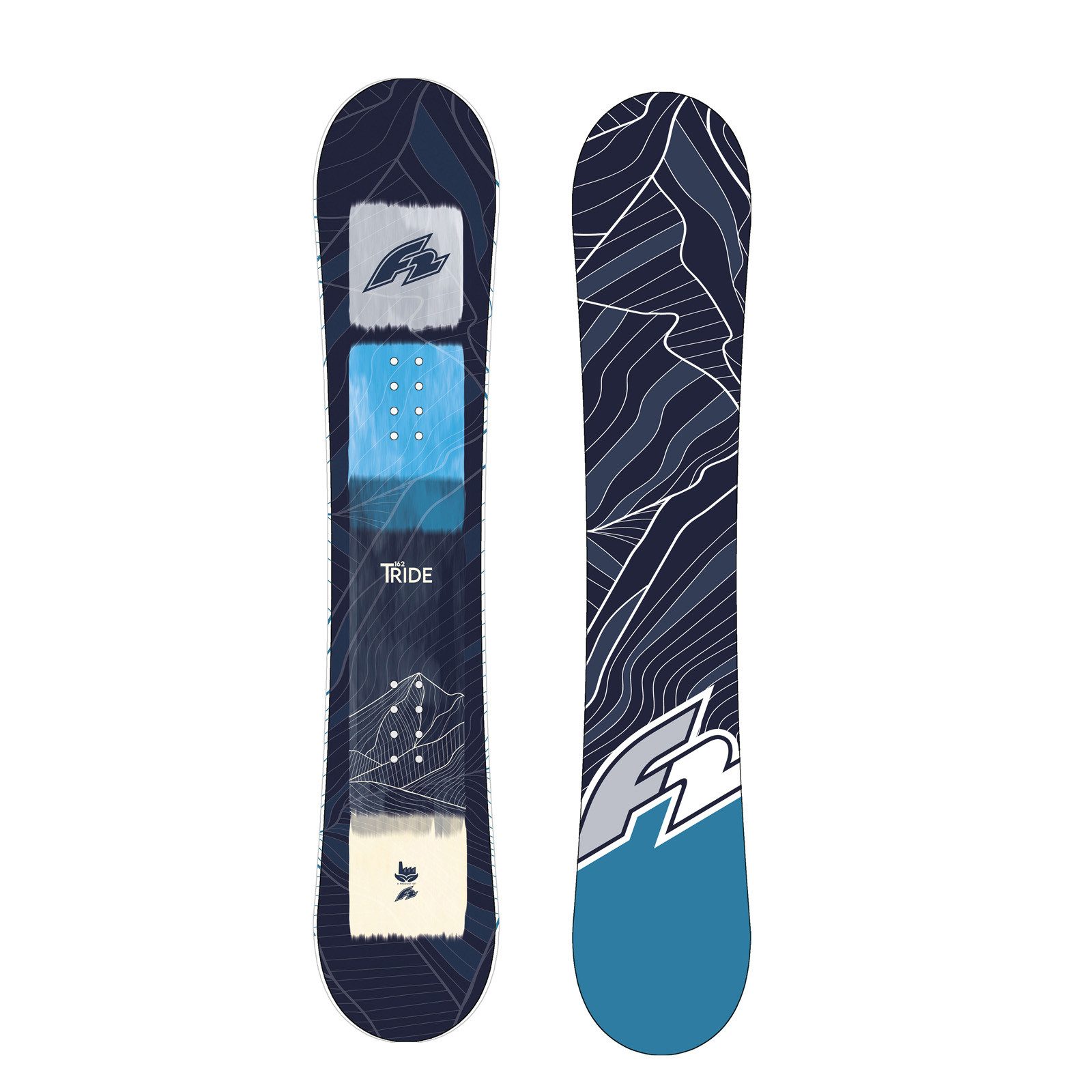 Snowboard F2 Herren Snowboard T - Ride Freestyle 154 cm Blau 2024/25