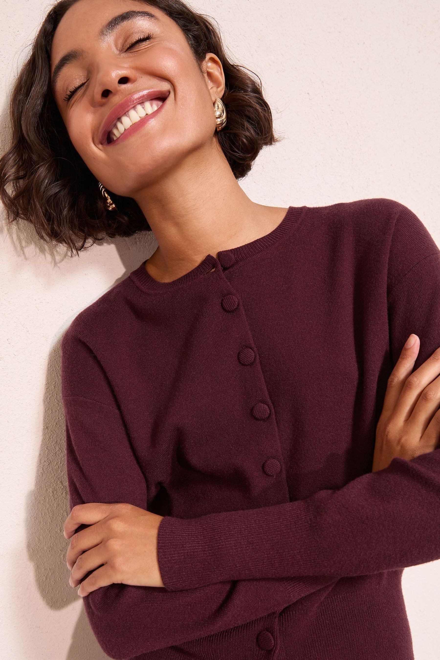 Friends Like These Strickpullover Friends Like These Strickjacke mit Knöpfen (1-tlg)