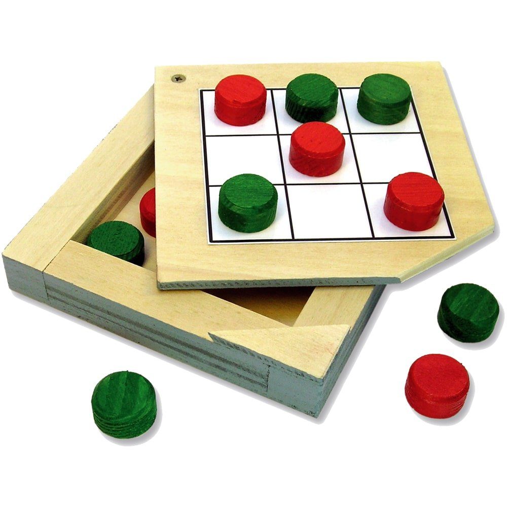 matches21 HOME & HOBBY Tic-Tac-Toe Spiel Kinder Bausatz Holzbaukasten