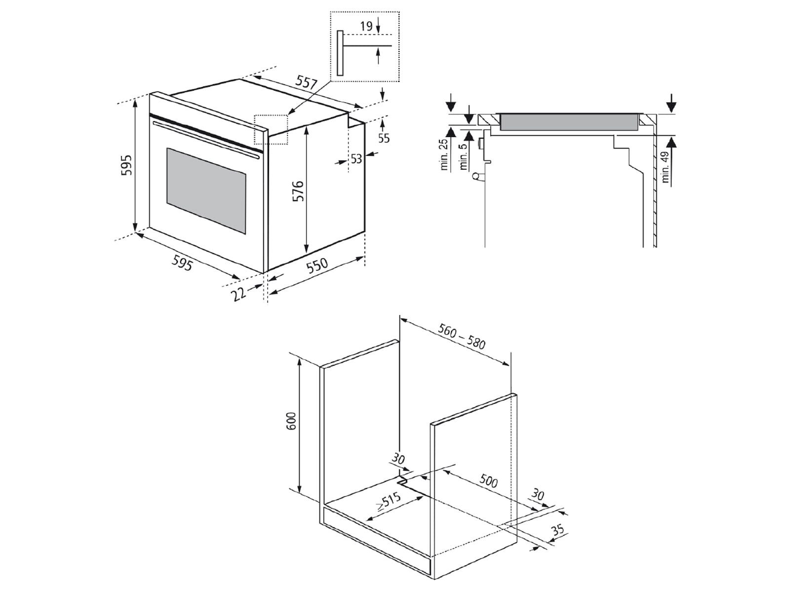 Oranier Elektro-Herd-Set, mit kein Auszug vorhanden, Timer