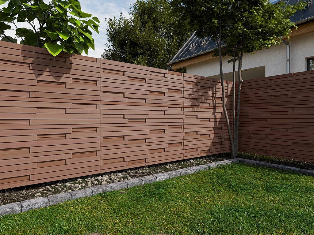 Outgarden Sichtschutzelement Rechteckzaun Bangkirai Premium FCQ