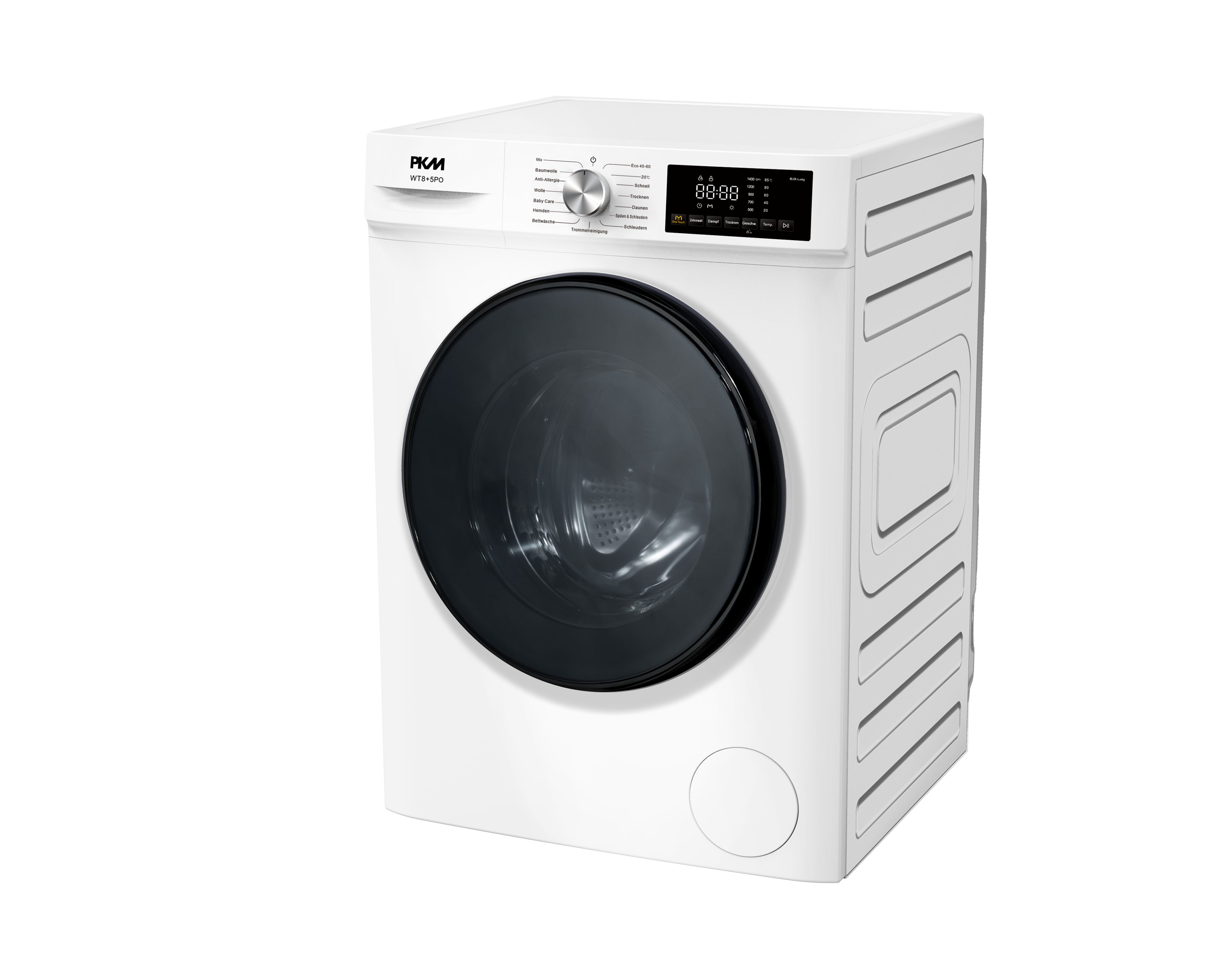 PKM Waschtrockner WT8+5PO, 8 kg, 5 kg, 1400 U/min, Startzeitvorwahl LED Display Kindersicherung