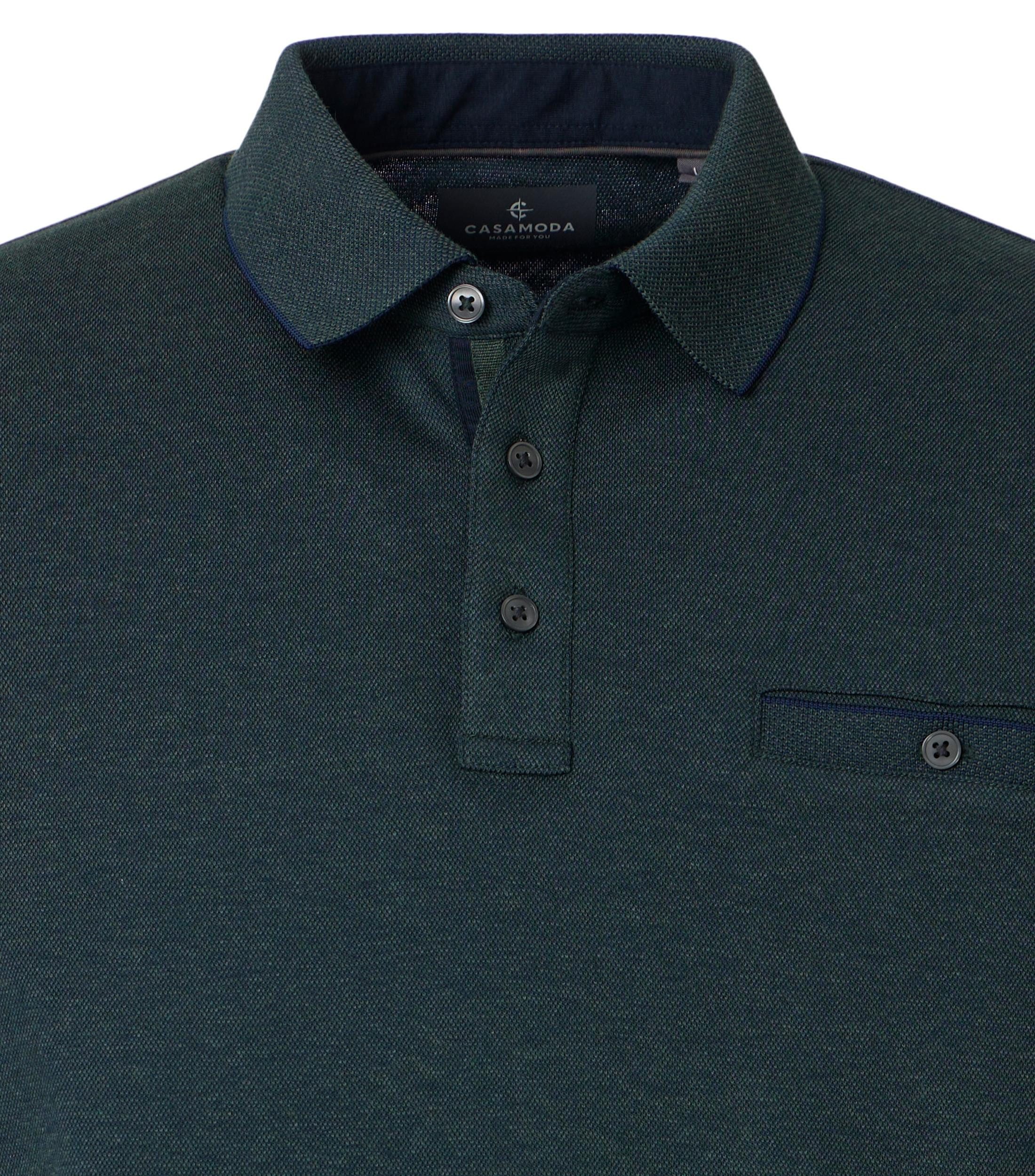 CASAMODA Langarm-Poloshirt CASAMODA Polo-Shirt Langarm uni