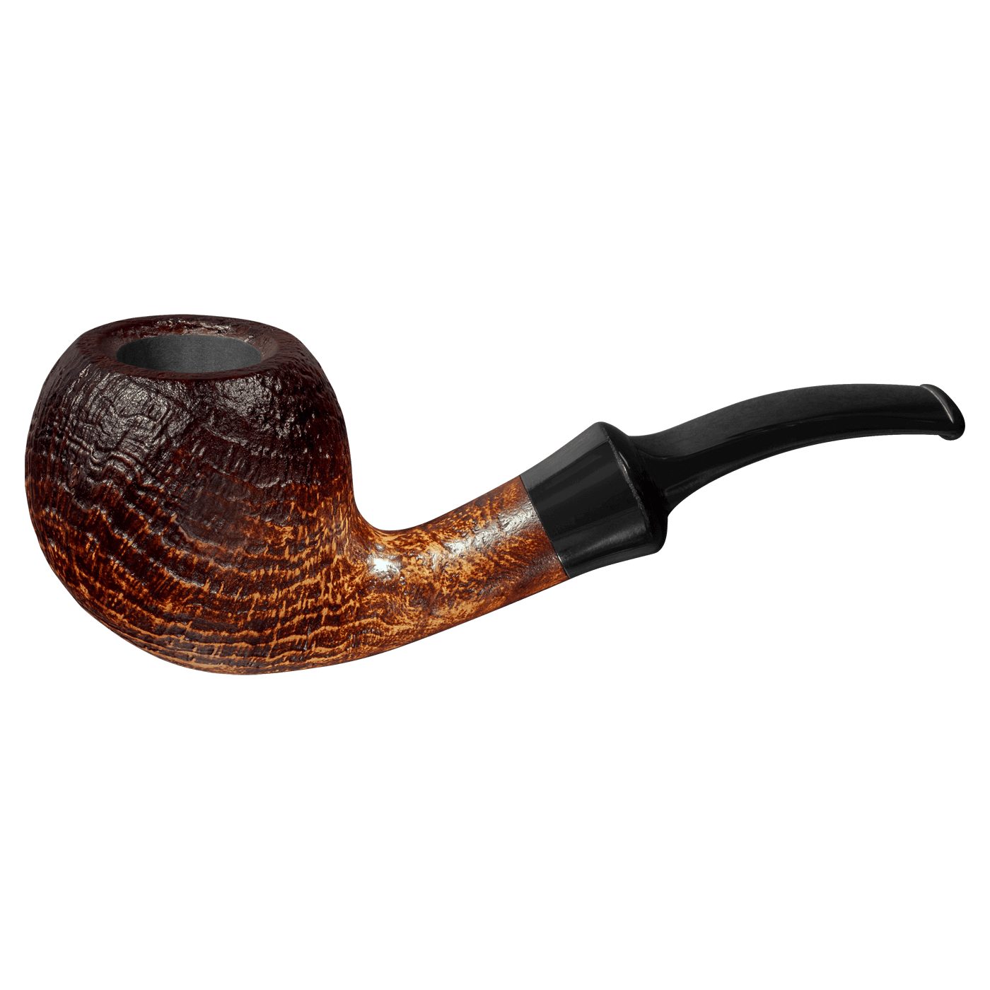 Handpfeife Pfeife Vintage 4077 sandgestrahlt braun - made in Germany -