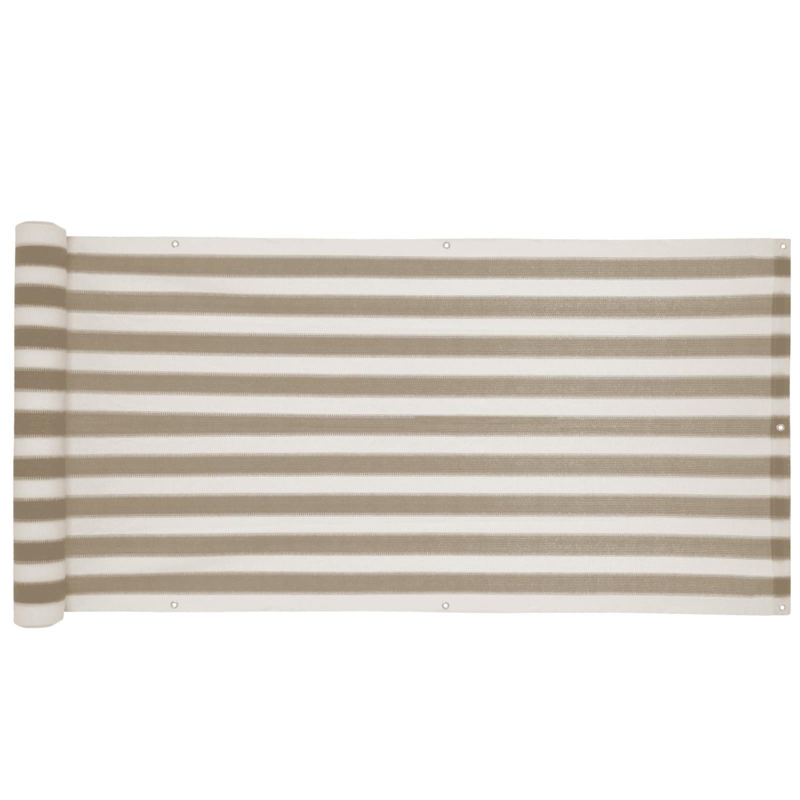 ESTEXO Sichtschutzzaunmatten Balkon Sichtschutz Bespannung 75 x 600 cm Terrasse Sonnen Wind Schut