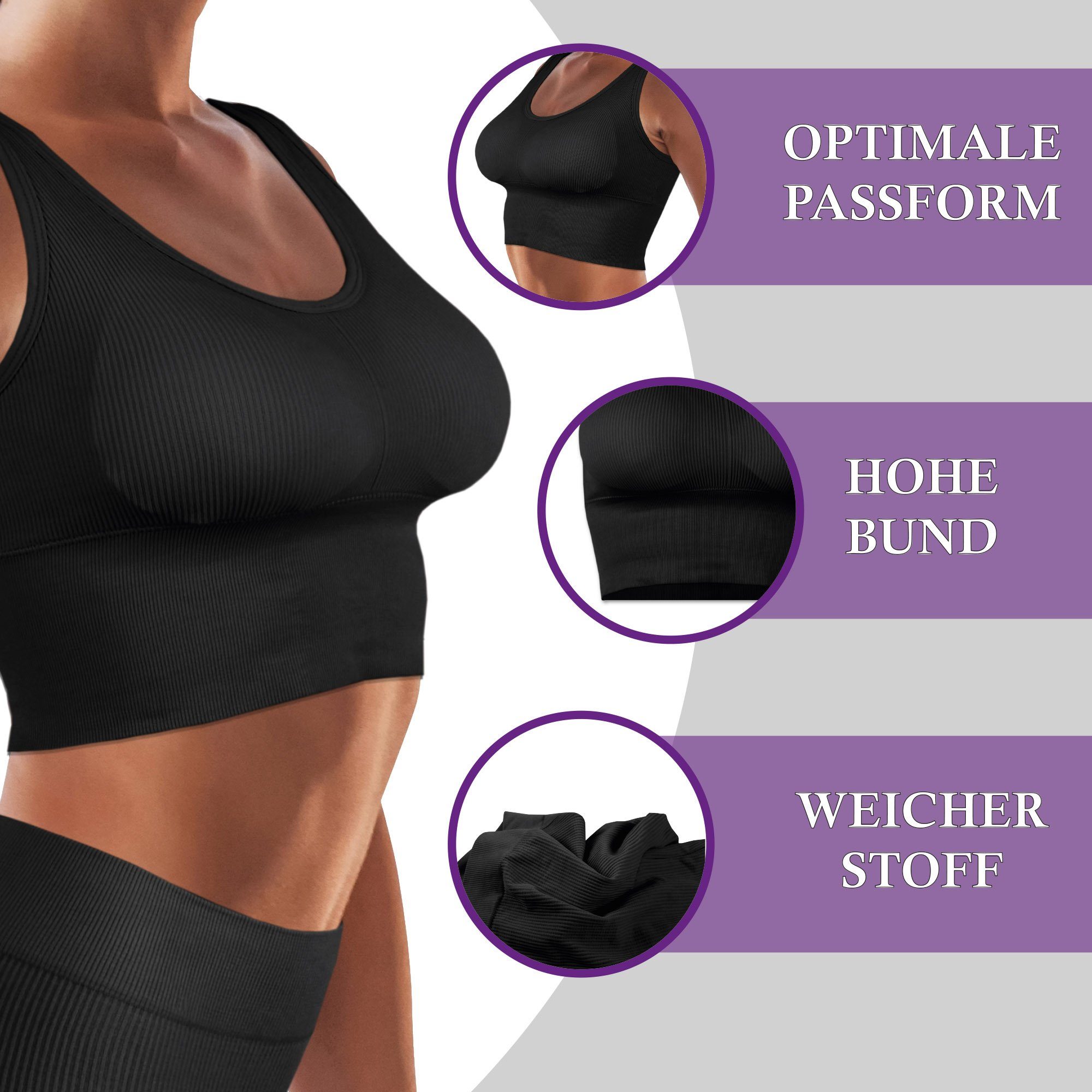 hemmy Fashion Push-up-BH Komfort BH - mit breiten Unterbrustband Damen Basi günstig online kaufen