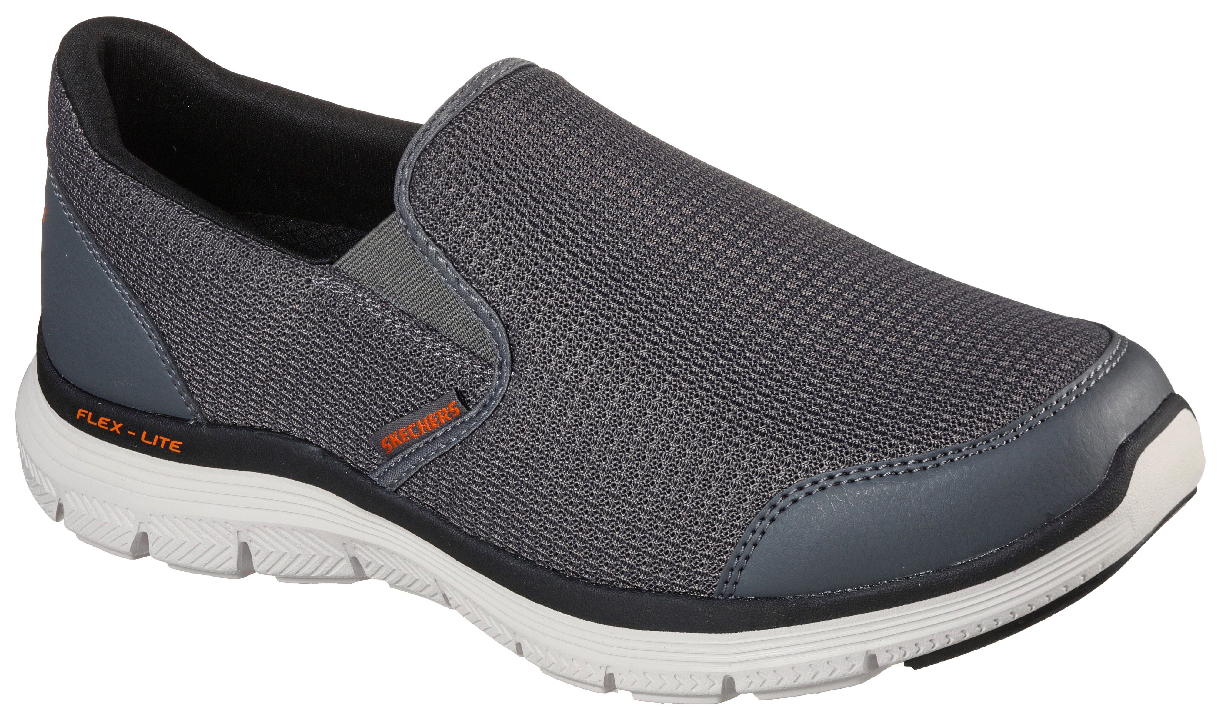 Skechers FLEX ADVANTAGE 4.0 Slip-On Sneaker Slipper, Schhlupfschuh, Komfortschuh mit Air Cooled Memory Foam