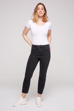 SOCCX Mom-Jeans mit hoher Leibhöhe