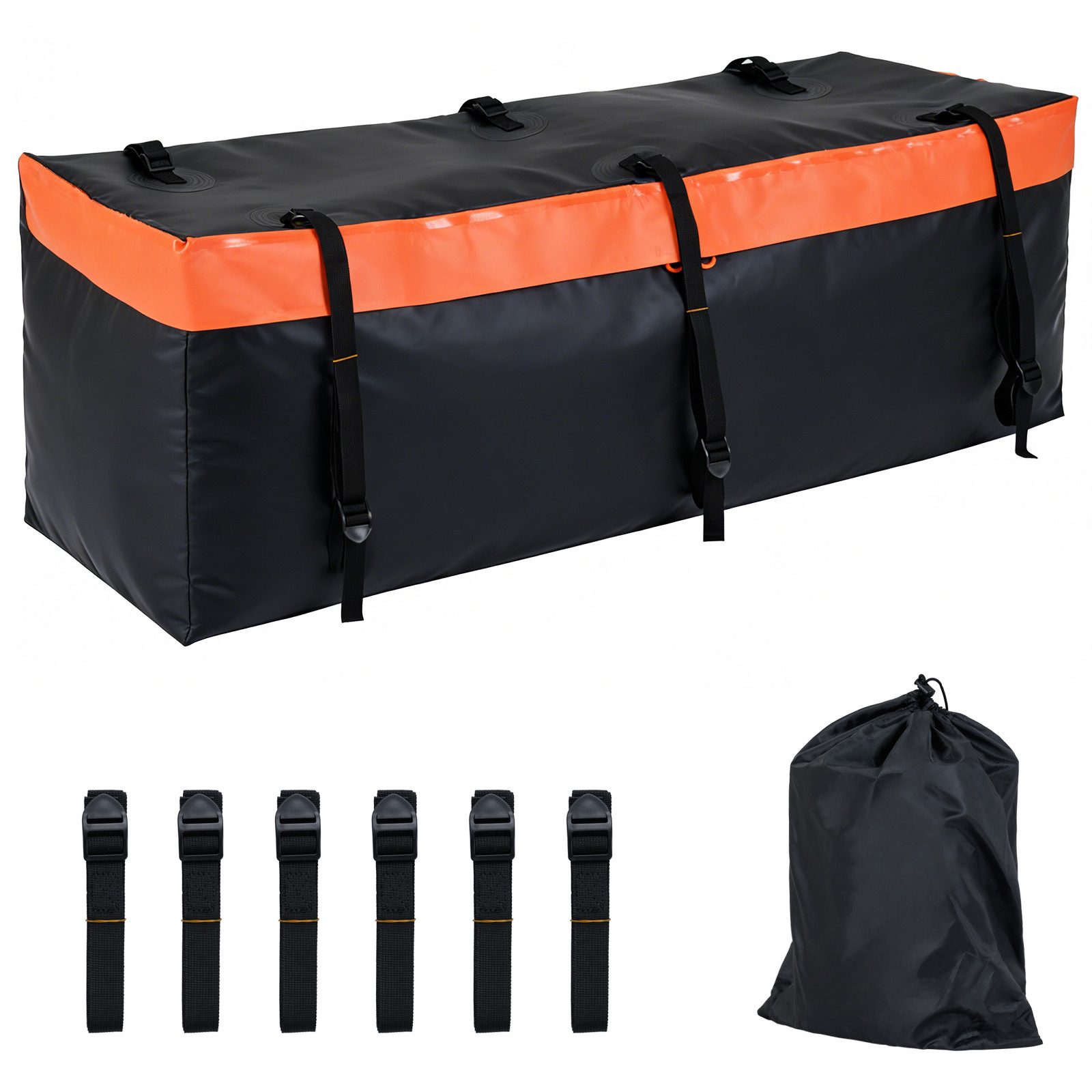 COSTWAY Dachbox, Heckbox fur auto, 250 L Auto Hintere Gepäcktasche