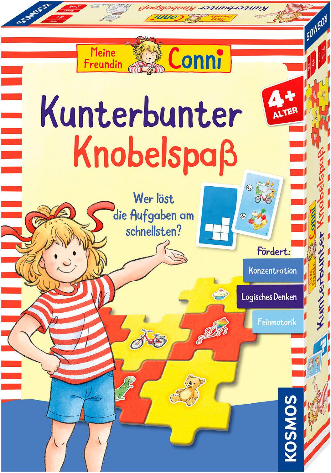 Kosmos Spiel Meine Freundin Conni - Kunterbunter Knobelspaß, Denkspiel, Made in Germany