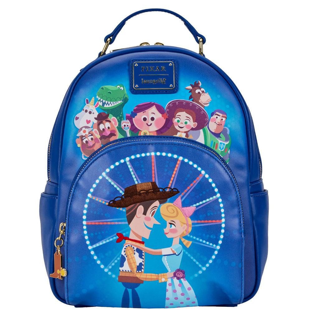Loungefly Minirucksack Disney by Loungefly Rucksack Toy Story Woody Bo Peep (1-tlg), hochwertig und detailliert