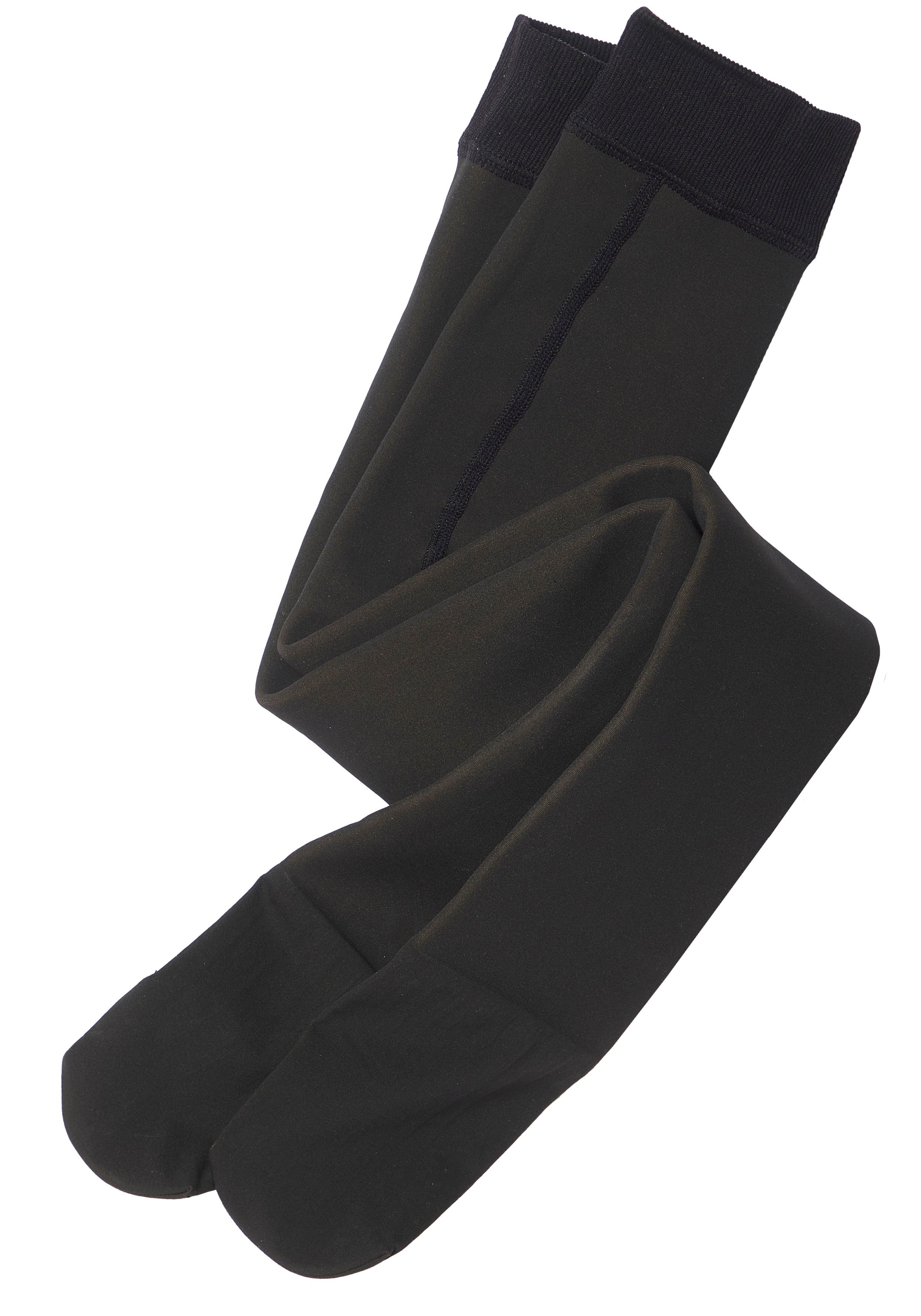 H.I.S Thermostrumpfhose gefütterte Strumpfhose, transparente Optik (1 St) innen mit Teddyfell
