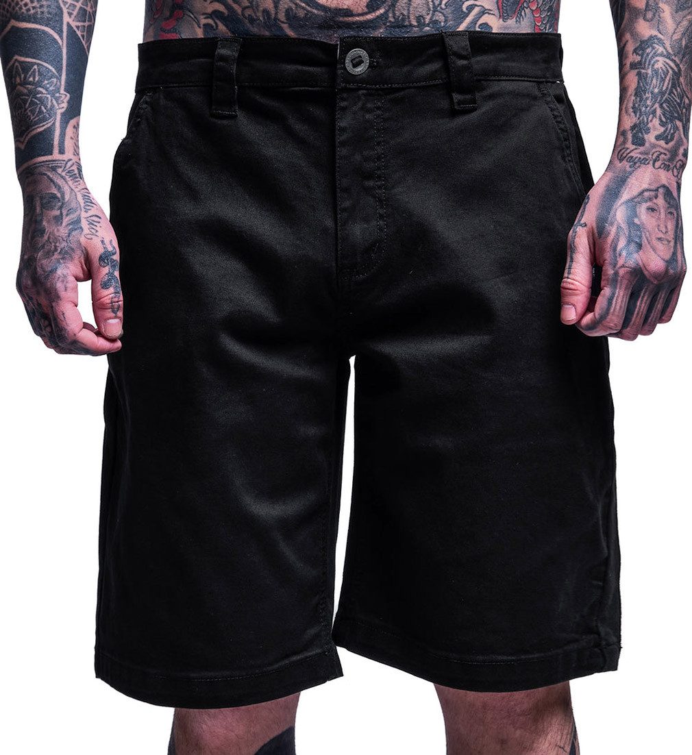 Sullen Clothing Shorts Chop Shop Schwarz Art Collective Shorts Kurze Hose