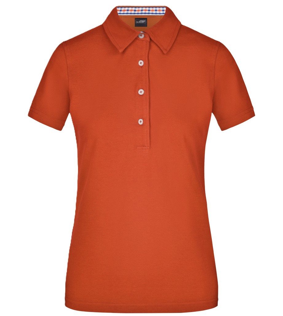 James & Nicholson Poloshirt Doppelpack Klassisches Damen Polohemd JN969 (Doppelpack, 2 Stück) mit konfektioniertem Kragen in Kontrastoptik