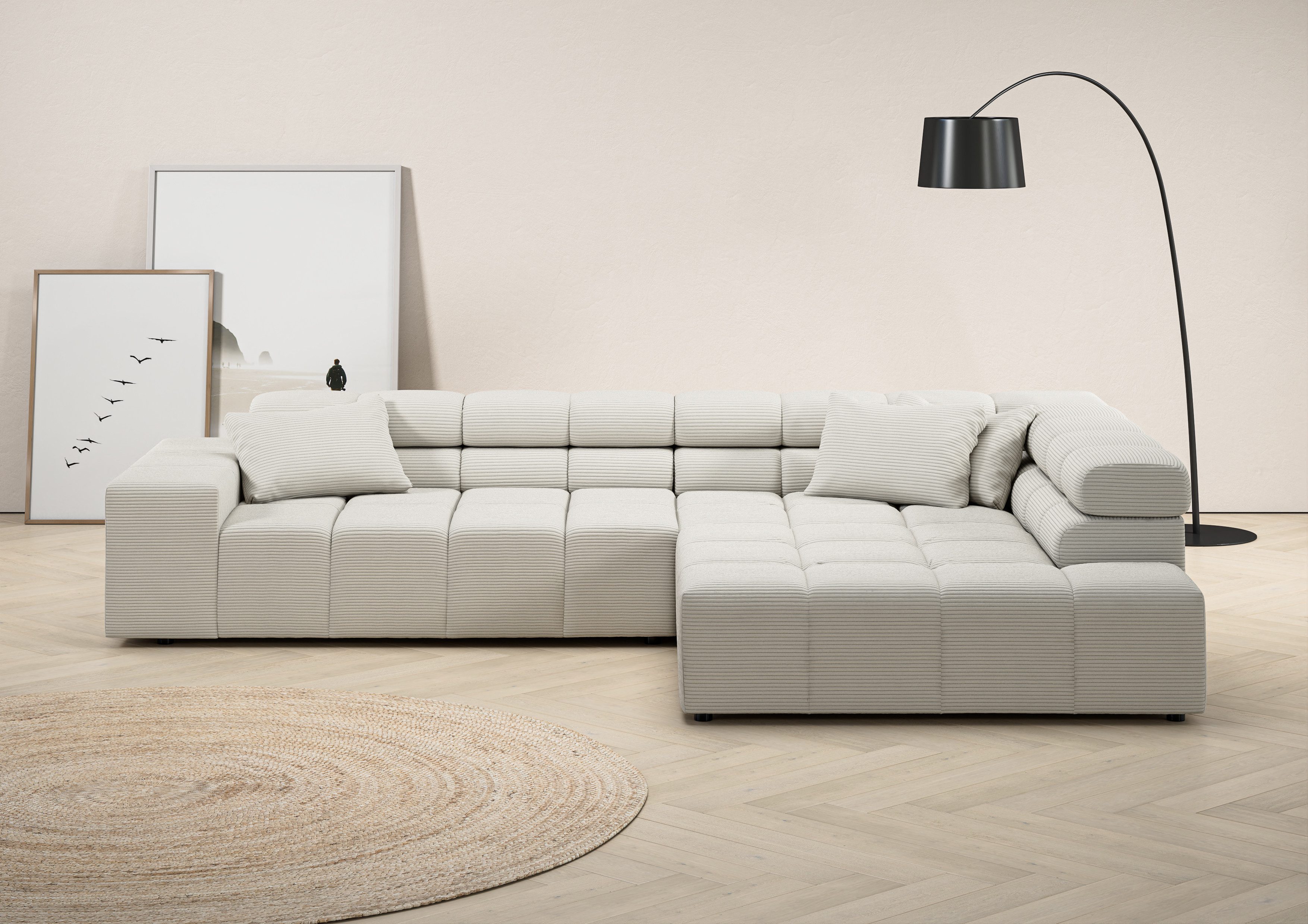 INOSIGN Ecksofa Ancona incl. Kopfteilverstellung, OTTOs Choice, Breite 319c günstig online kaufen