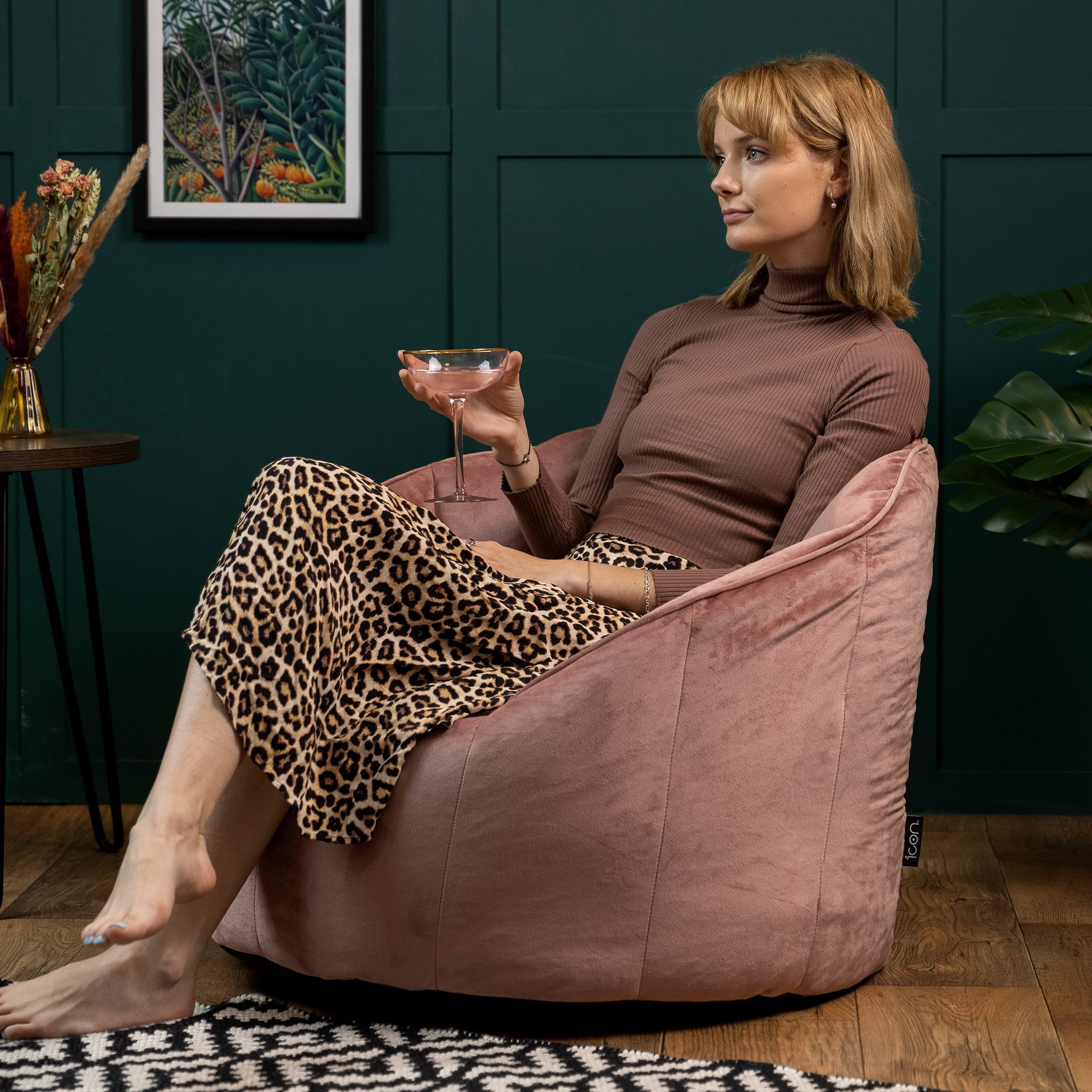 icon Sitzsack Sitzsack Sessel aus Samt günstig online kaufen