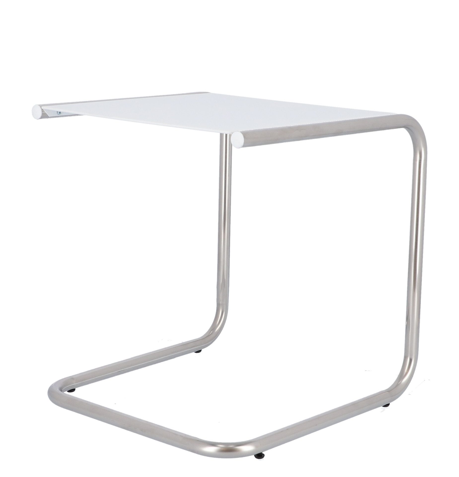 Fiam Beistelltisch Club aus Aluminium, Weiß