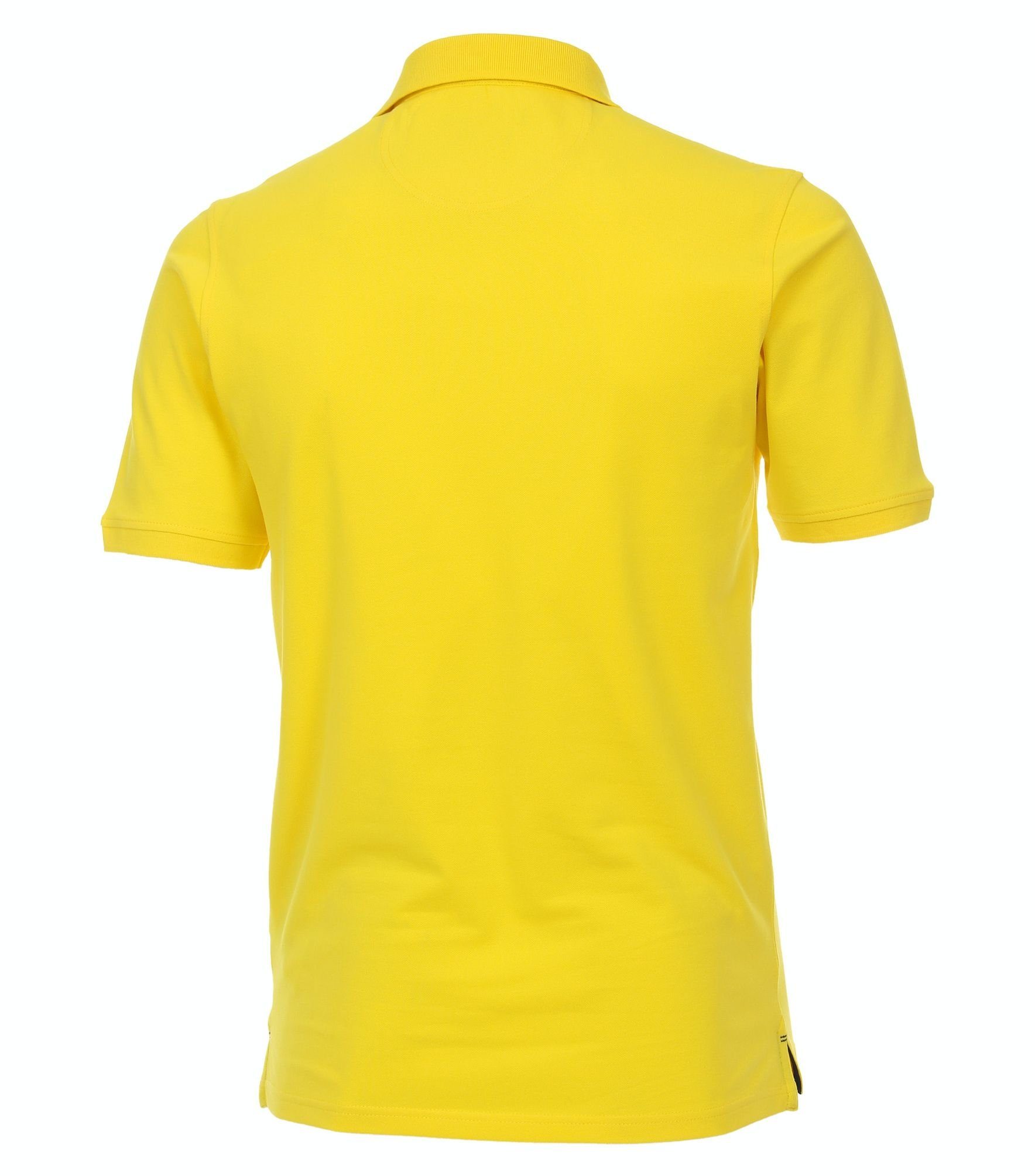 gelb Polo-Shirt Poloshirt unifarben Poloshirt CASAMODA (537)