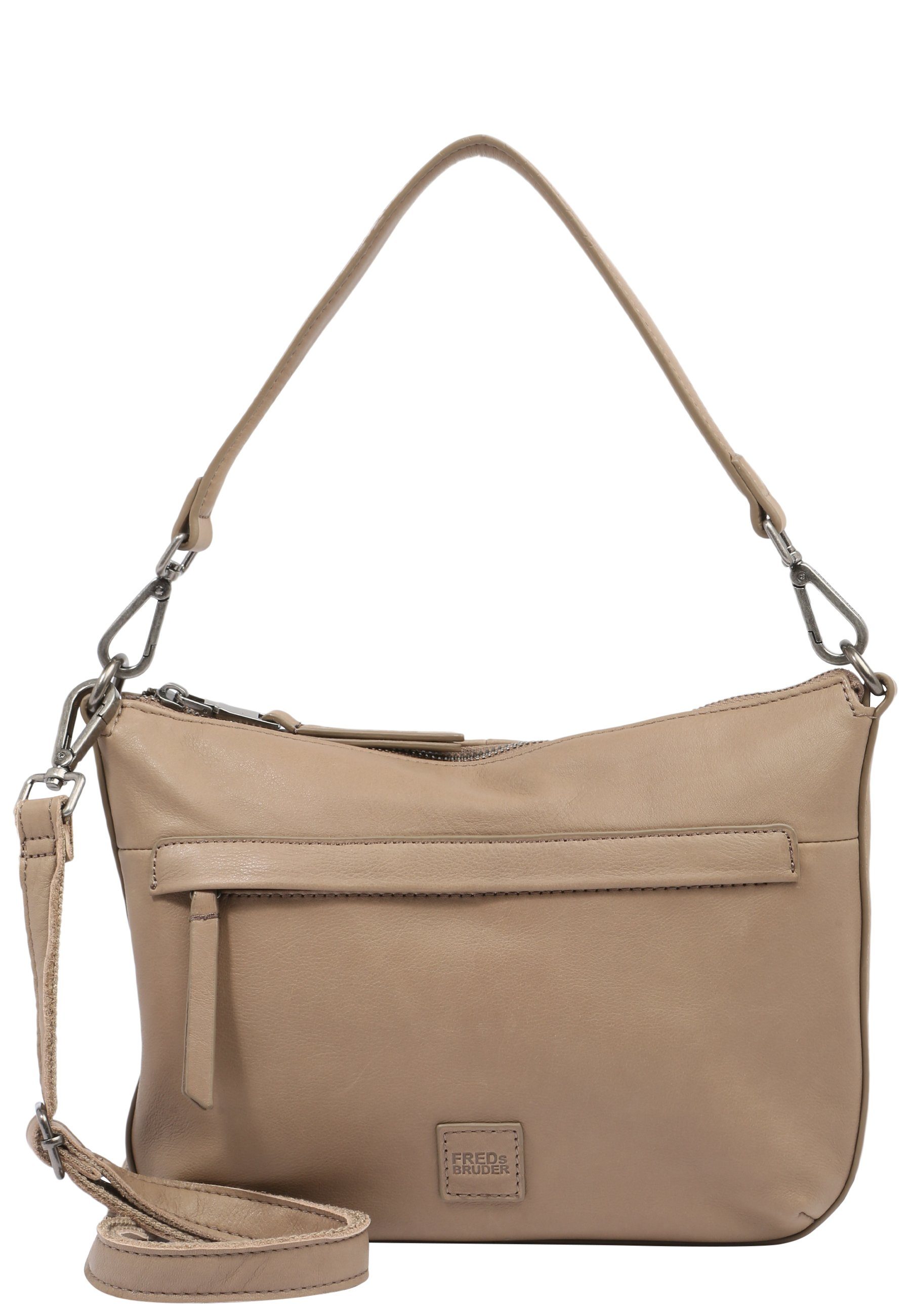 FREDsBRUDER MARISA PGL mit Schultertasche Label-Applikationen taupe SHOULDERBAG,