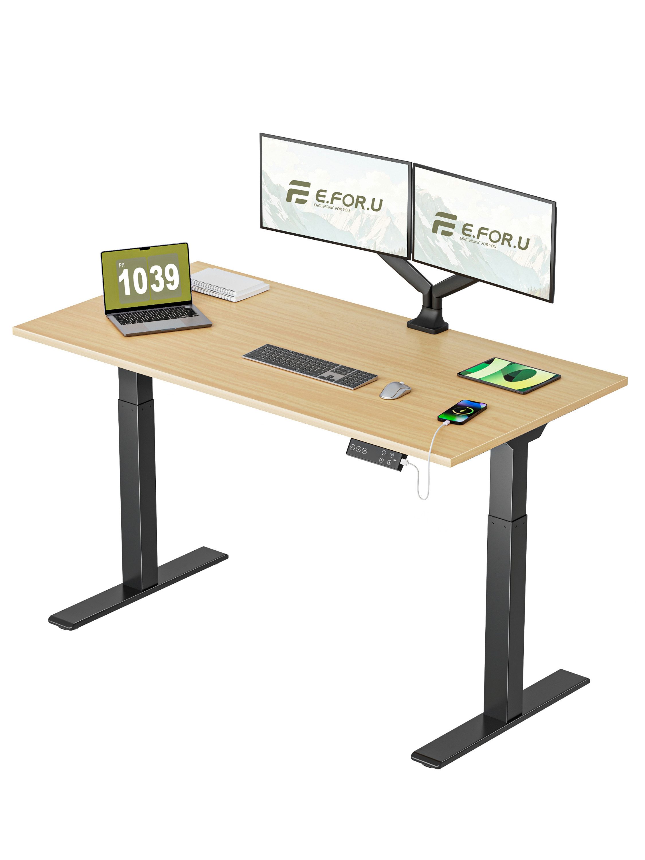 ERGOFINO Schreibtisch DT20LT höhenverstellbarer Schreibtisch (160x80 günstig online kaufen
