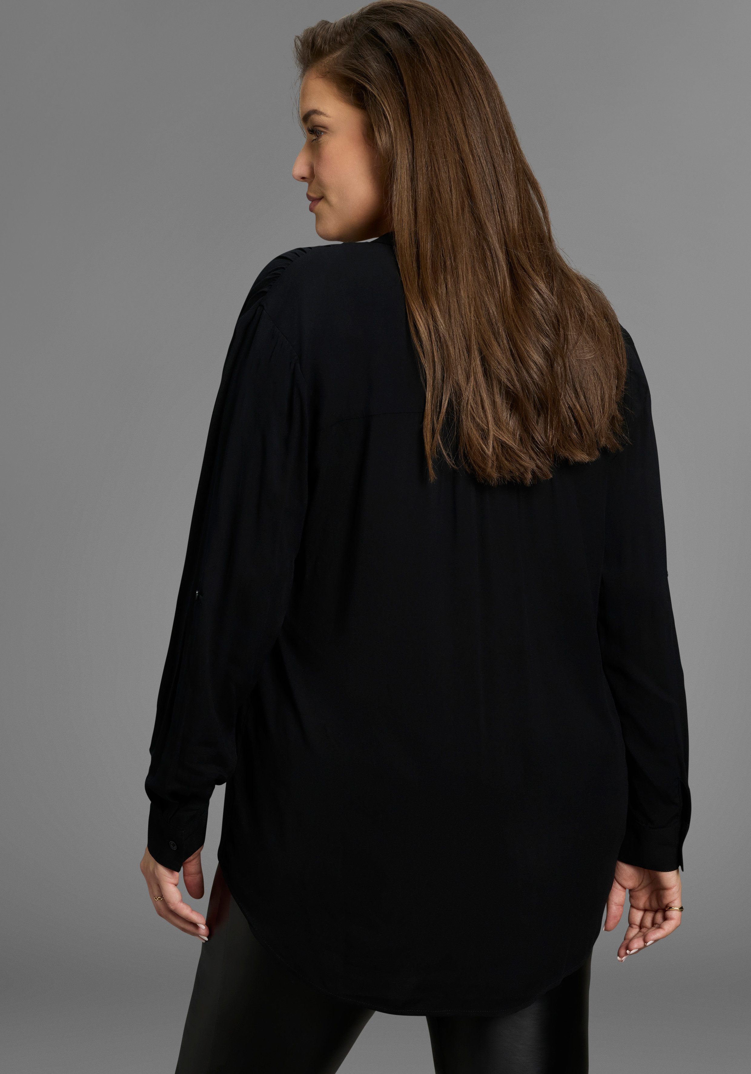 Laura Scott CURVE Longbluse im Tunika Stil aus weicher Viskose - GROSSE GRÖ günstig online kaufen