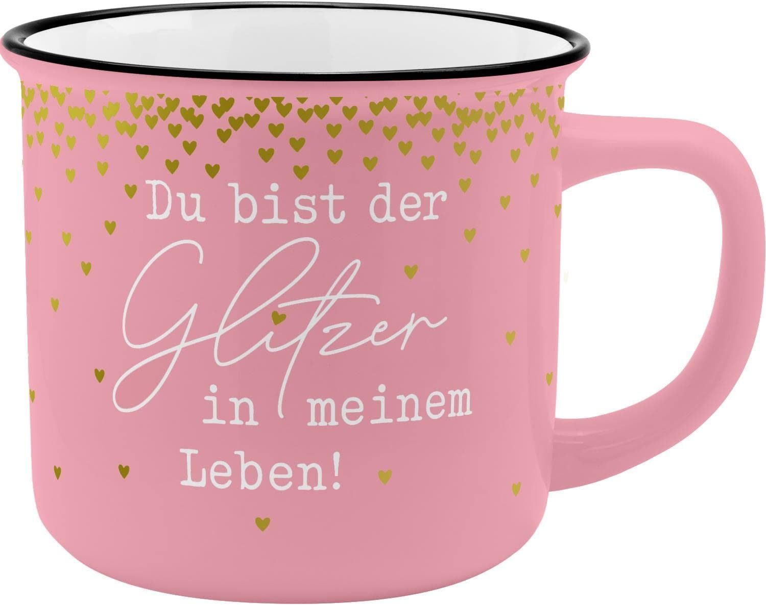 Sheepworld Tasse Tasse Becher Kaffeetasse Bürotasse Lieblingsbecher Sheepworld Glitzer, Porzellan