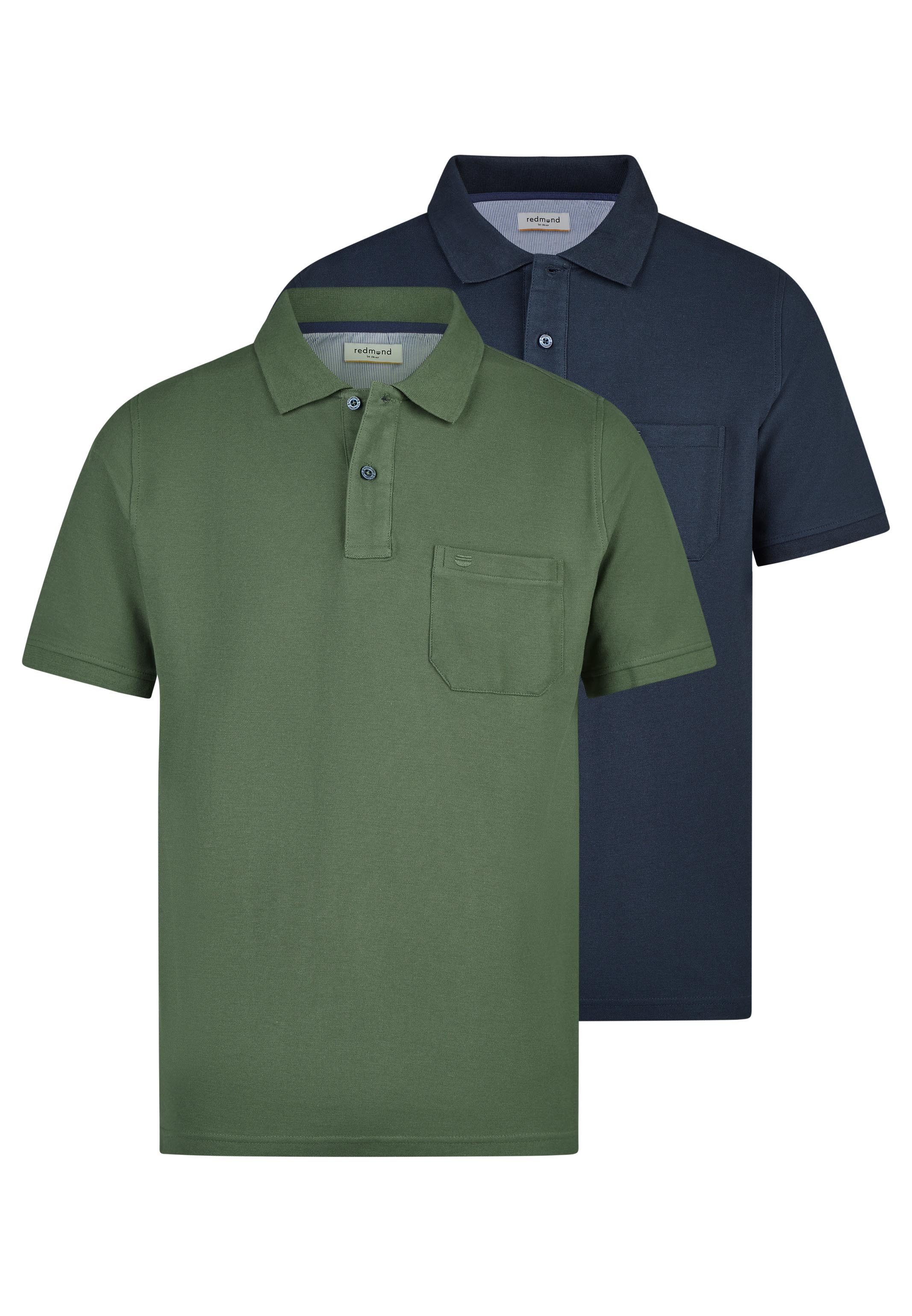 Redmond Poloshirt 2er Pack Basic (Spar-Set, 2-tlg) Poloshirt - Baumwolle - günstig online kaufen