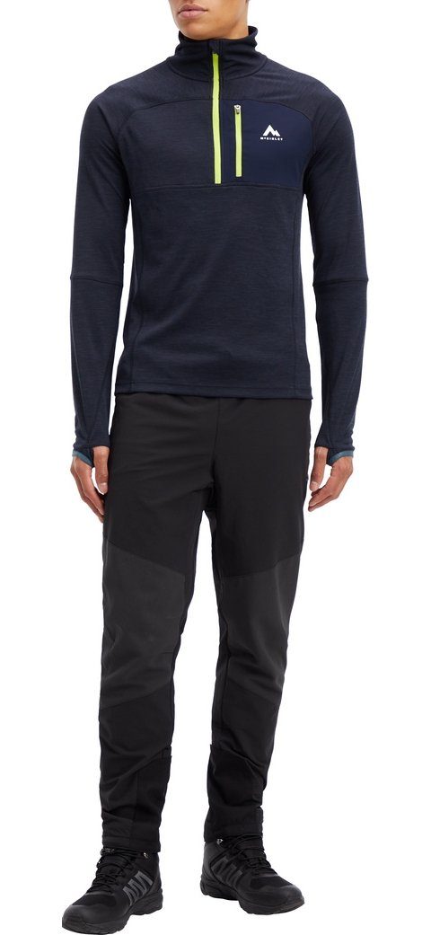 McKINLEY Rollkragenshirt Ux.-Langarmshirt Tampo ux MELANGE/NAVY günstig online kaufen