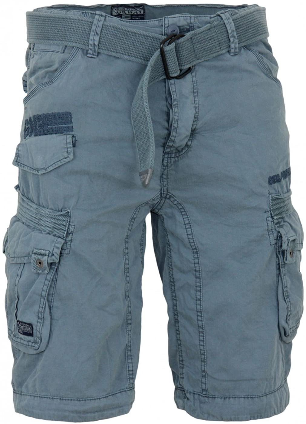 Grütel kurze Brpanoramique (Packung, Herren Norway Cargoshorts Hose Mit Geographical 1-tlg) Blau