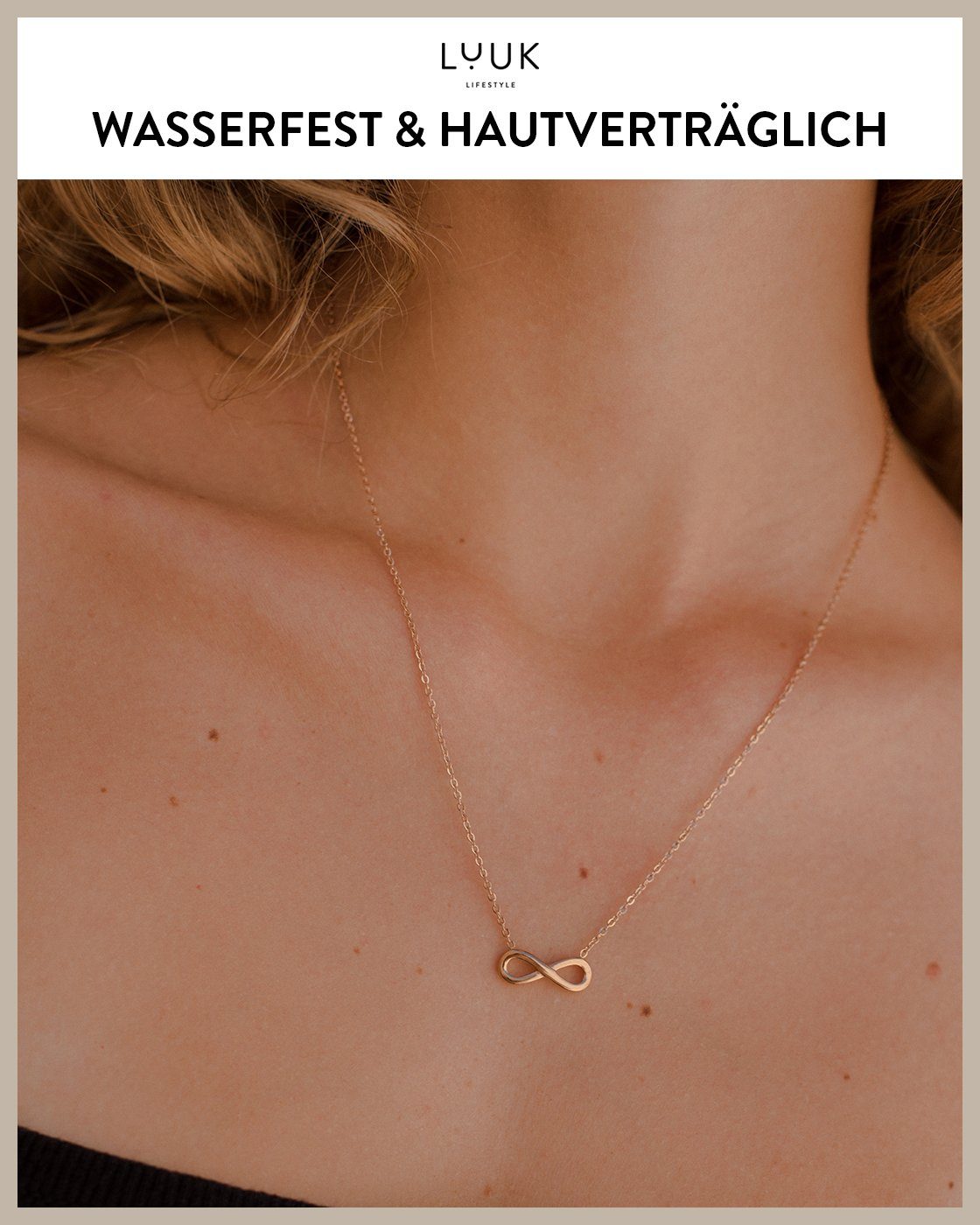 LUUK LIFESTYLE Freundschaftskette Infintiy, Symbol für unendliche Freundschaft & Verbundenheit