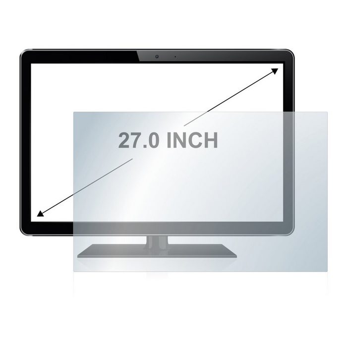 upscreen Schutzfolie für 68.6 cm (27 Zoll) [598 x 336 mm] Displayschutzfolie Folie Premium klar antibakteriell