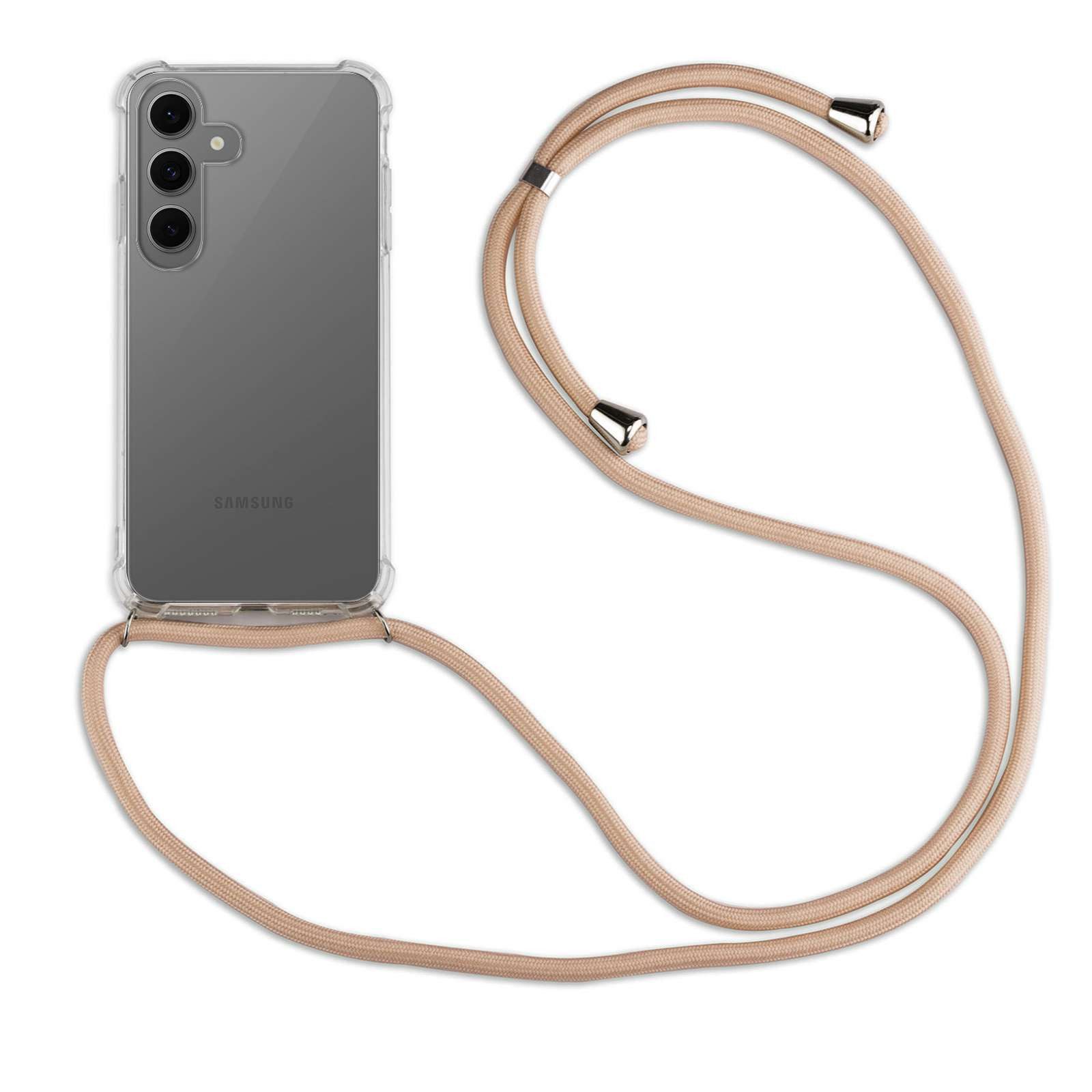betterfon Handykette für Samsung Galaxy S25 FE Handyhülle mit Band & Kordel Bumper, TPU-Hülle mit Extra-Eckenschutz & verstellbarer Kordel