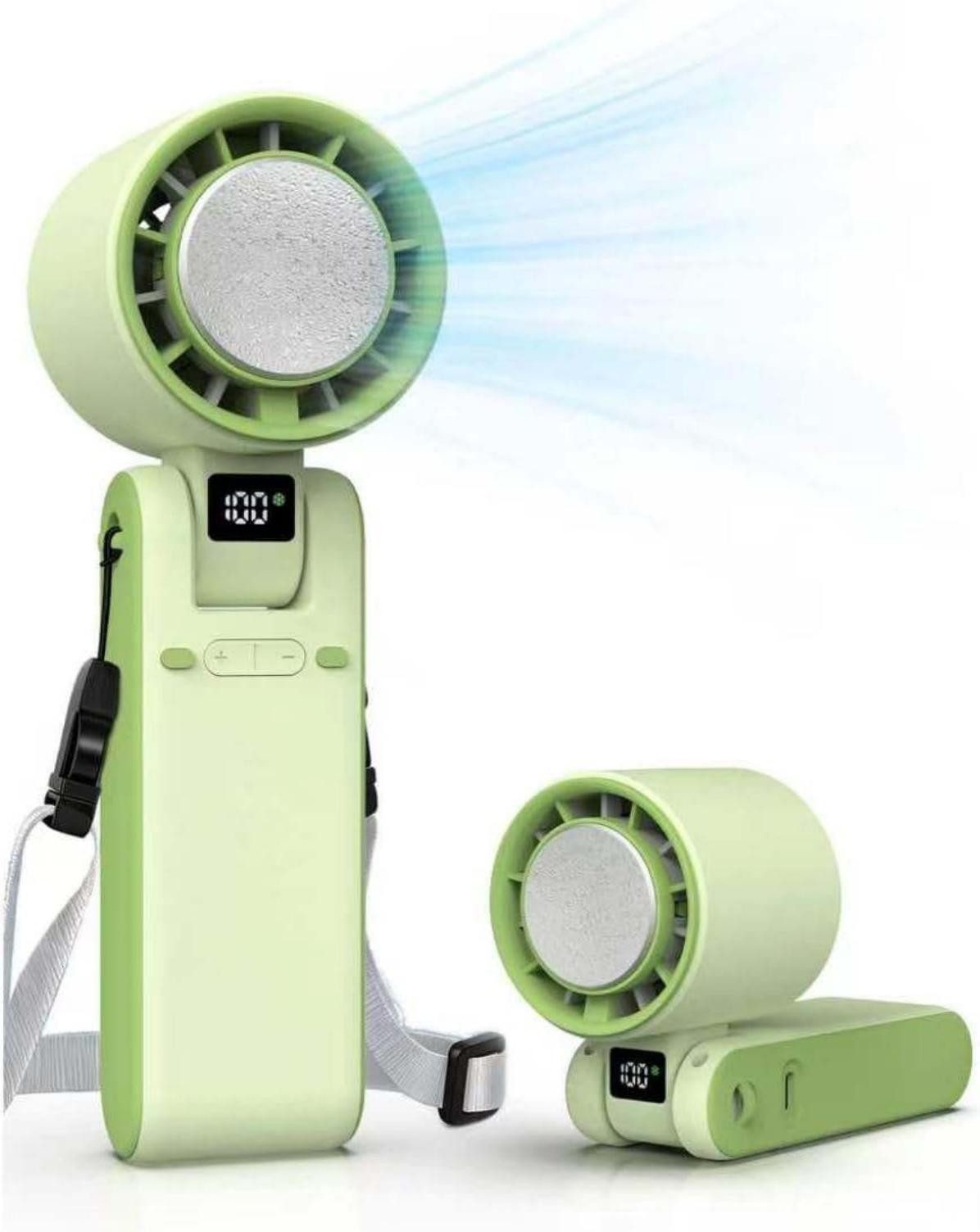Bomiclss Handventilator Tragbarer Handventilator mit Eiskühler und LED-Display