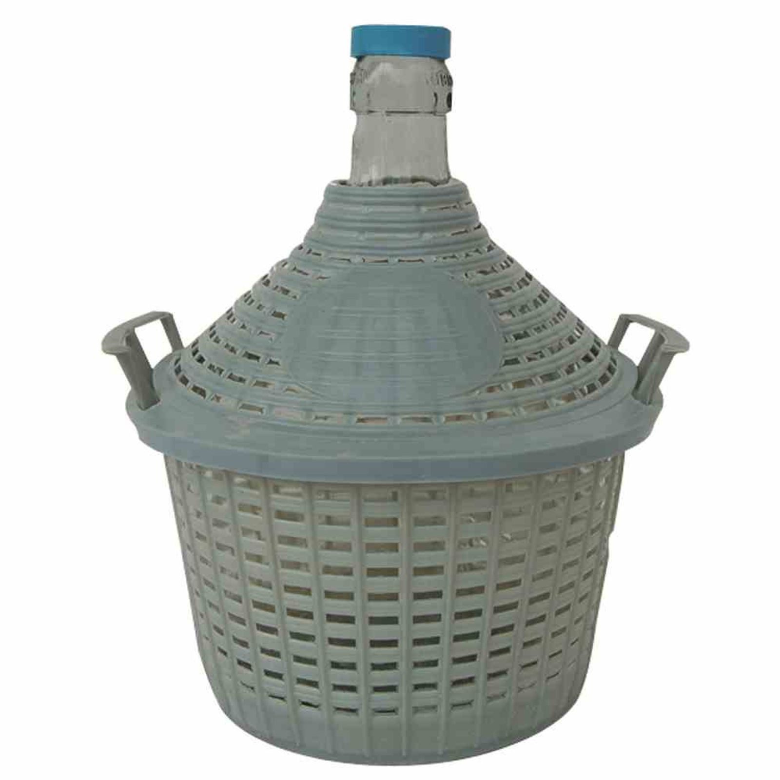 Steinzeug-Schmitt Vorratsglas Korbflasche 5 l Weinballon Gärtopf Glasflasche Gefäß für Apfelwein Ob, Glas