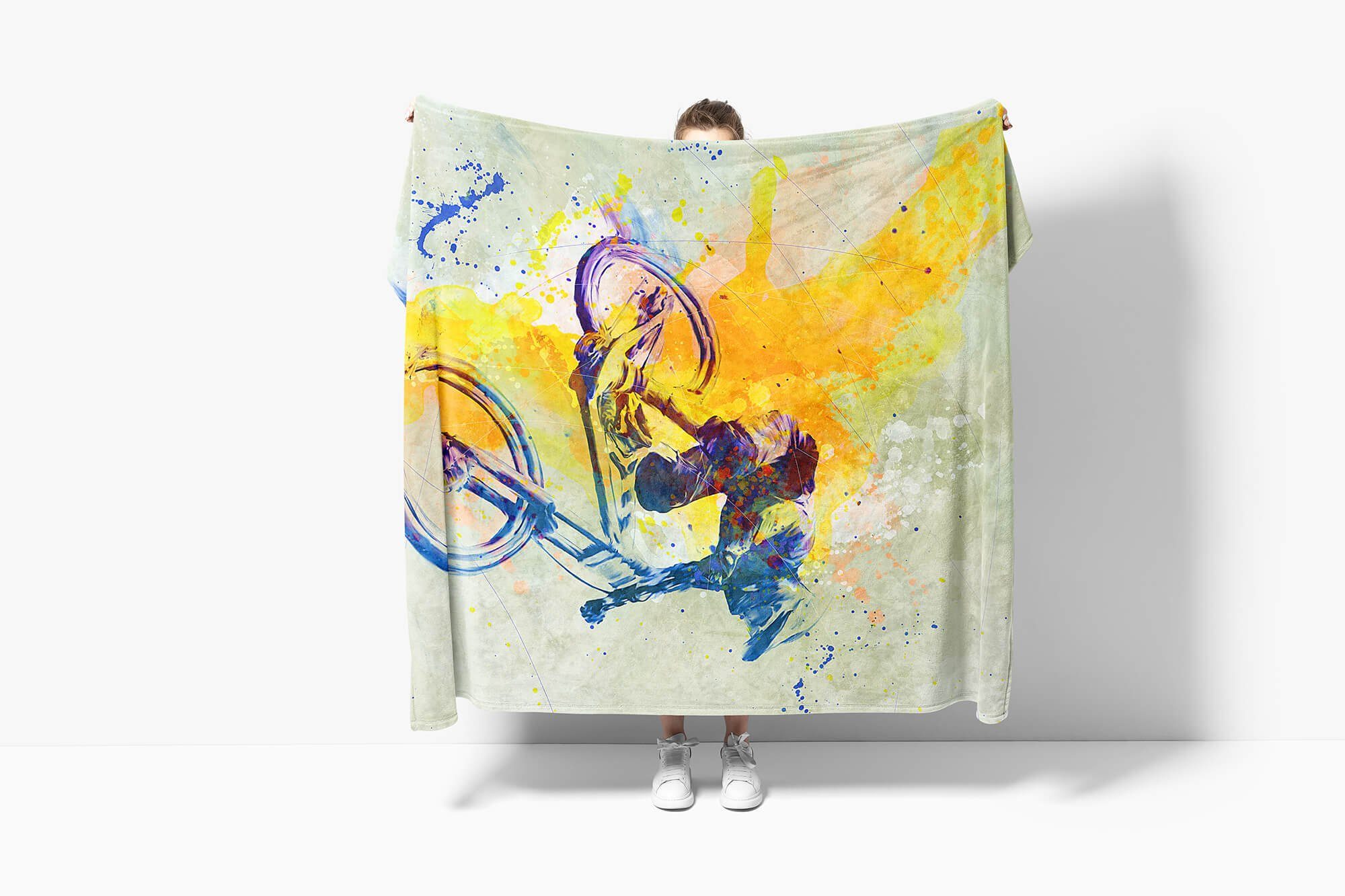 Sinus Art Handtücher SplashArt Sport Handtuch Strandhandtuch Saunatuch Kusc günstig online kaufen