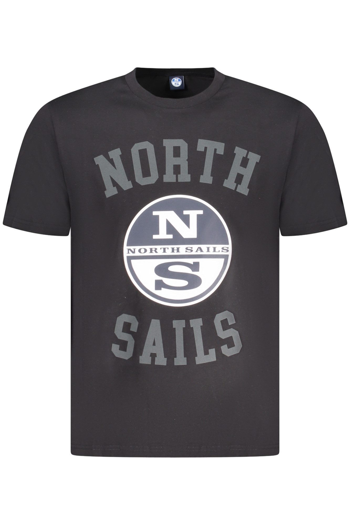 North Sails T-Shirt Stylisches Schwarzes Kurzarm T-Shirt für Herren