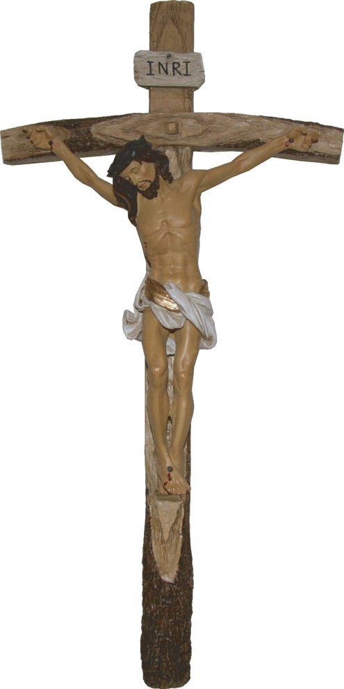 dekoprojekt Dekofigur Heiligenfigur Kreuz mit Jesus 15,9 cm