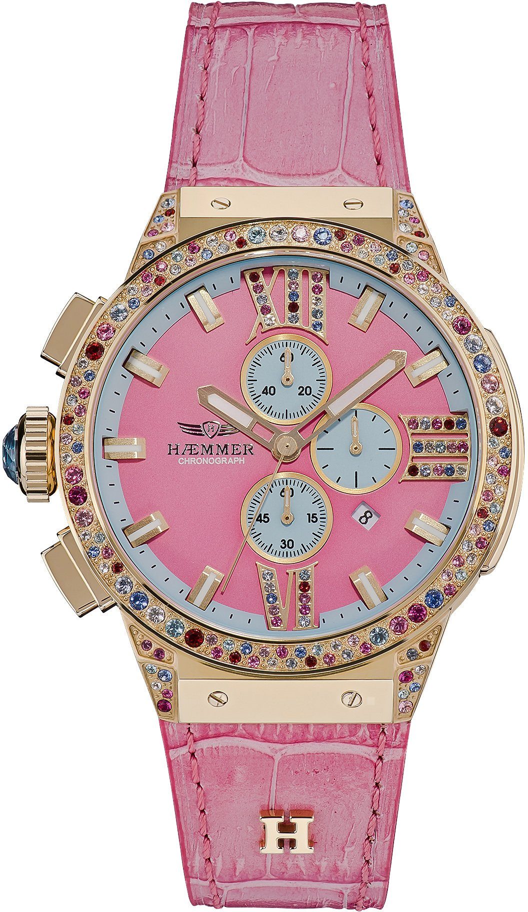 HAEMMER GERMANY Chronograph EMINENT TAFFY, E-005, Quarzuhr, Damenuhr, Datum günstig online kaufen